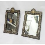 LOT WITHDRAWN Pair of Edwardian silver photograph frames,