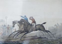 Pair of racing aquatints after Horace Vernet by Carree,