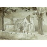 19th century school Watercolour drawing "Eastleach", circa 1865-75, unsigned, 12.