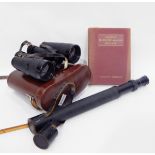 Pair of Carl Zeiss 10x50 binoculars in leather case,