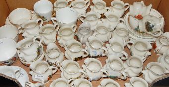 Large quantity of crested ware,