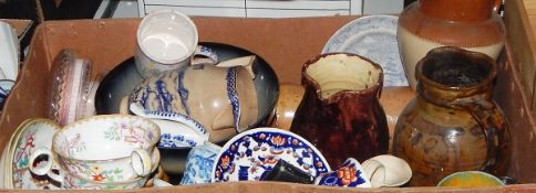 Quantity of assorted ceramics including jugs, plates, bowls, etc.