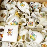 Quantity of W H Goss crested ware and other crested ware (one box)