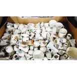 Large quantity of crested ware including Carlton china, Arcadian, etc.