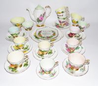 Paragon part china tea service and coffee service Harry Wheatcroft, c.