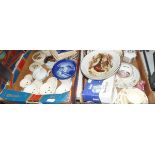 Various Royal Doulton 'Bunnykins' ceramics and Wedgwood 'Peter Rabbit' including a money box,