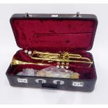 Chinese made "Lark" trumpet in fitted case