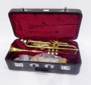 Chinese made "Lark" trumpet in fitted case