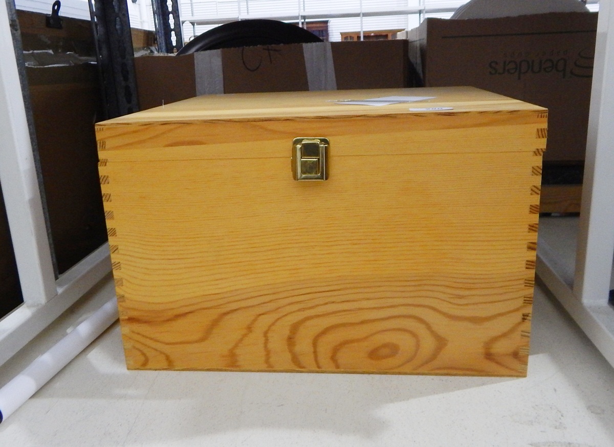 A drawing board and a projector in a wooden box