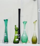 Bohemian-style glass specimen vases (7)