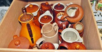 Quantity of Denby to include coffee jugs, hot water jugs, teapots, jugs, etc.