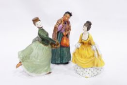 Three Royal Doulton figures "Bridget" HN2070,