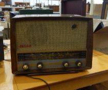 Philco wood-veneered radio