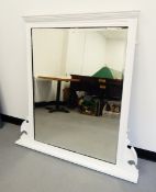 Victorian overmantel mirror of rectangular form,