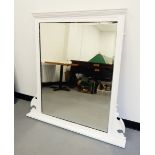 Victorian overmantel mirror of rectangular form,