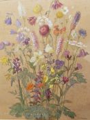 L G Tickell (20th century school) Watercolour drawing Floral study, signed lower right, 43.