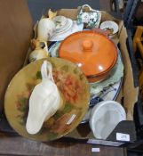 Quantity of assorted ceramics and glass (2 boxes)