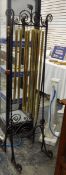 Late 19th/early 20th century 'Royal Home Chimes' gong comprising eight graduated brass tubular