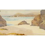 20th century school Watercolour drawing Beach scene, unsigned, 11.