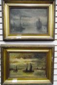 Bluffield Arnold (20th century school) Pair of oils on canvas Harbour scenes, signed lower right,
