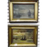 Bluffield Arnold (20th century school) Pair of oils on canvas Harbour scenes, signed lower right,