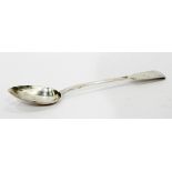 Victorian silver serving spoon, London 1846, maker's mark 'S.