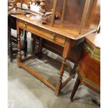 Rectangular oak carved table,