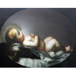 After Carlo Dolci (1616-1686) Oil on canvas Christ child sleeping, unframed, unsigned,
