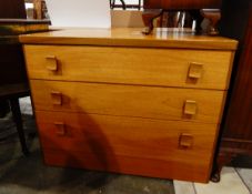 Three matching Stag three-drawer chests (3)