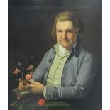 Unattributed Oil on canvas Head and shoulders portrait of William Aiton (1731-1793),