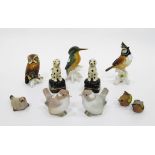 Pair of Lladro model birds,