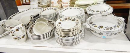 Alfred Meakin 'Glo-White' ironstone part dinner service including serving dishes, meat dishes,