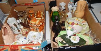 Various assorted ceramics including cottageware, Aynsley pin dishes,