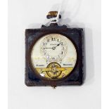 Silver and parcel gilt Hebdonas pocket watch with eight-day movement, enamel dial,