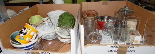 Assorted ceramics including Foley, glassware, collectables, etc.