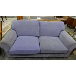 Three-seat settee with loose cushions