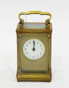 Brass carriage clock,