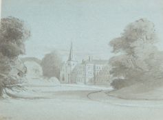 19th century school Watercolour drawing "Sherbourne Park", unsigned, dated September 1870, 16.