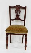 Edwardian mahogany-framed dining chair
