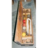 Boxed garden croquet set