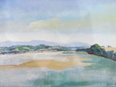Joyce Macphail (20th century school) Oil on canvas board Coastal scene,