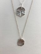 ALB JEWELLERY (Amy Curtis) Fixed not Broken, Unbought & Unbossed Silver double pendant