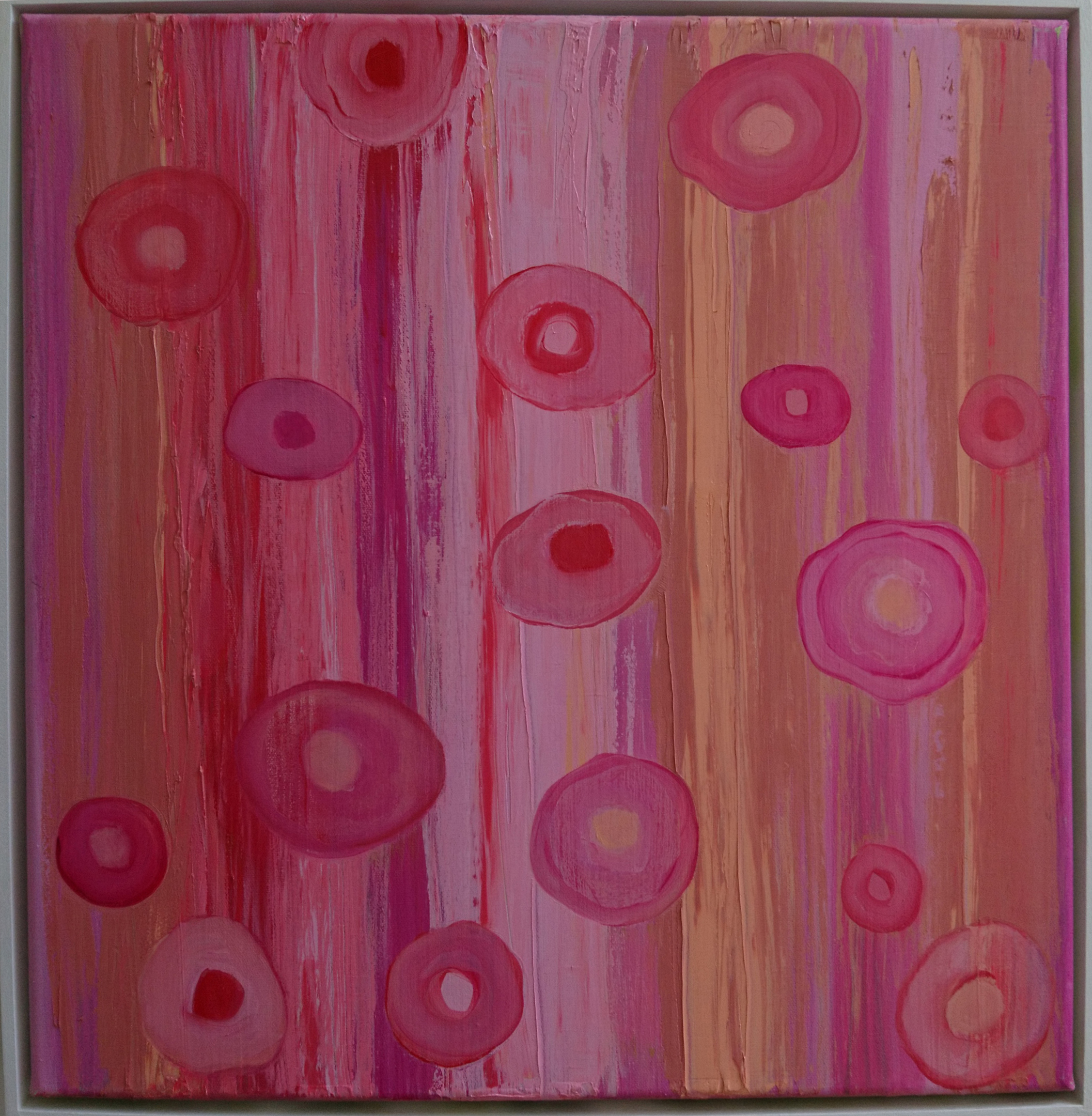 FRANCES CLARK-STONE Pink Sundae Oil on canvas