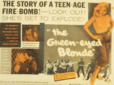 Various 20th century American and UK movie posters to include 'The Story of a Teenage Fire Bomb',