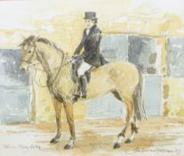 After John Naylor (20th century school) Limited edition colour print "Entering Young Hounds", No.