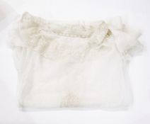 Quantity of assorted christening and baby gowns including a lace gown, a satin gown,