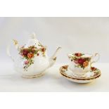 Royal Albert 'Old Country Roses' part tea service and cake stand