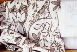 Embroidered and cut work tablecloth,