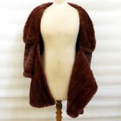 Squirrel cape/stole labelled 'Browns of Chester',