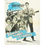 Quantity of 20th century French movie posters to include 'Blondes, Brunes et Rousses',